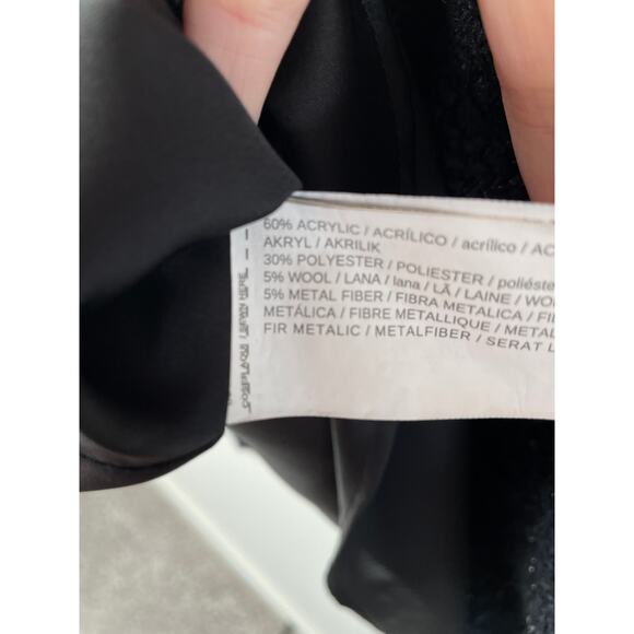 Mango Tweed Shift Dress Metallic Thread Sleeveless Mini Size S - Picture 7 of 7